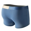 thumbnail image 5 of Dxzfnsa Men's Long Leg Boxer Briefs Cotton Underwear Athletic, Breathable, Fly, Sports, Moisture Wicking Men's Clothing,Blue-M, 5 of 8