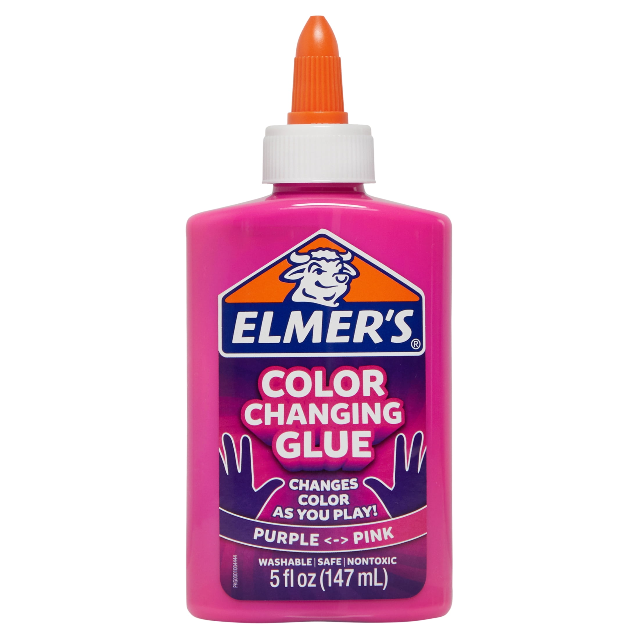 Elmer's Color Changing Liquid Glue, Great for Making Slime, Washable,  Yellow to Red, 9 Ounces
