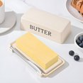 thumbnail image 5 of ACDANC Butter Holder with Lid and Knife,Food Grade Plastic Butter Dish for Countertop,Large Butter Storage Container with Cover,White, 5 of 9