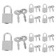 thumbnail image 1 of AURARMLET 10Jgo Pequeño Con Llave Para Y Mochila En Metal Plateado, 1 of 7