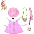 thumbnail image 2 of Small Animal Pet Dress and Vest Harness Leash Set for Rabbits, Chinchillas, Squirrels or Small Pets, 2 of 5