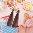 thumbnail image 3 of 6pcs Doll Wigs Doll Making Extensions Wigs Straight Wig Doll Hair Extensions, 3 of 8