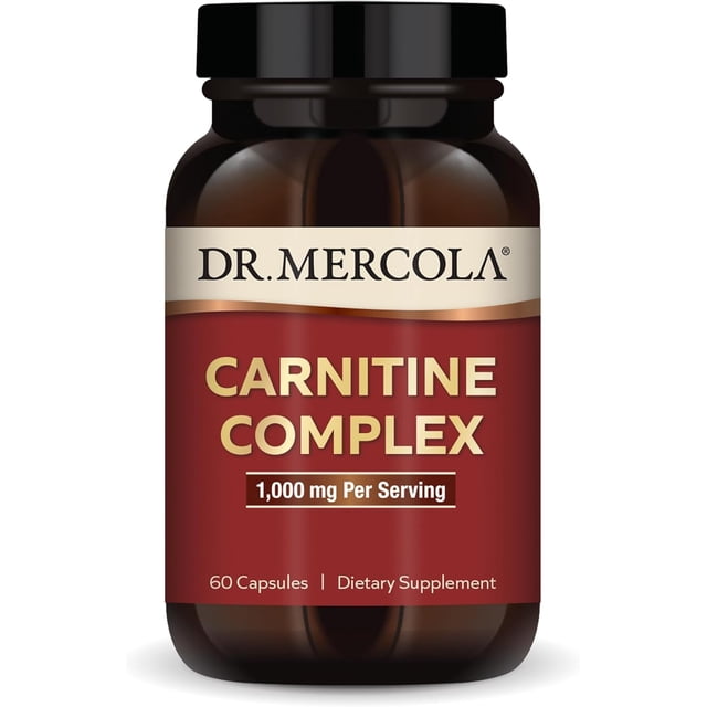 Dr. Mercola Carnitine Complex | 1,000 Mg Per Serving | 60 Capsules | 30 Servings