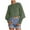 Green, variant on Fartey Cropped Sweaters for Women Fall Long Sleeve Color Block Ribbed Knit Pullover Sweater Trendy Solid Color Crew Neck Sweaters