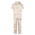 thumbnail image 4 of Sexy Pijama Conjunto para las Mujeres Impreso Bolsillo Pantalones de Manga Corta, Traje Suelto Casual para el Hogar Y el Salón, 4 of 9
