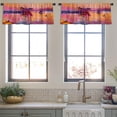 thumbnail image 3 of LALILO Kitchen Curtain Valance Oil Canvas Ship And Sea Rod Pocket Window Curtain 52"x 18" Set of 2, 3 of 5