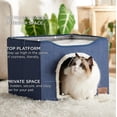thumbnail image 2 of Cama para gatos Bedsure Cat Cave para gatos de interior con almohadilla rascadora B, 2 of 6