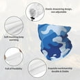 thumbnail image 6 of Winter Neck Warmer Ski Face Mask Blue Camouflage Neck Gaiter Mask Face Cover Balaclava Scarf, 6 of 7