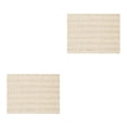 thumbnail image 3 of Bearachild Cómoda y elegante alfombrilla de baño que añade un toque de lujo al baño con una alfombra fácil de limpiar. blanco marfil 43*61 2piezas, 3 of 6