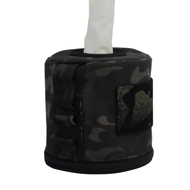 WDOplteas Rollo Papel para Almacenamiento Cinta para Pañuelos Camping (CP Negro)