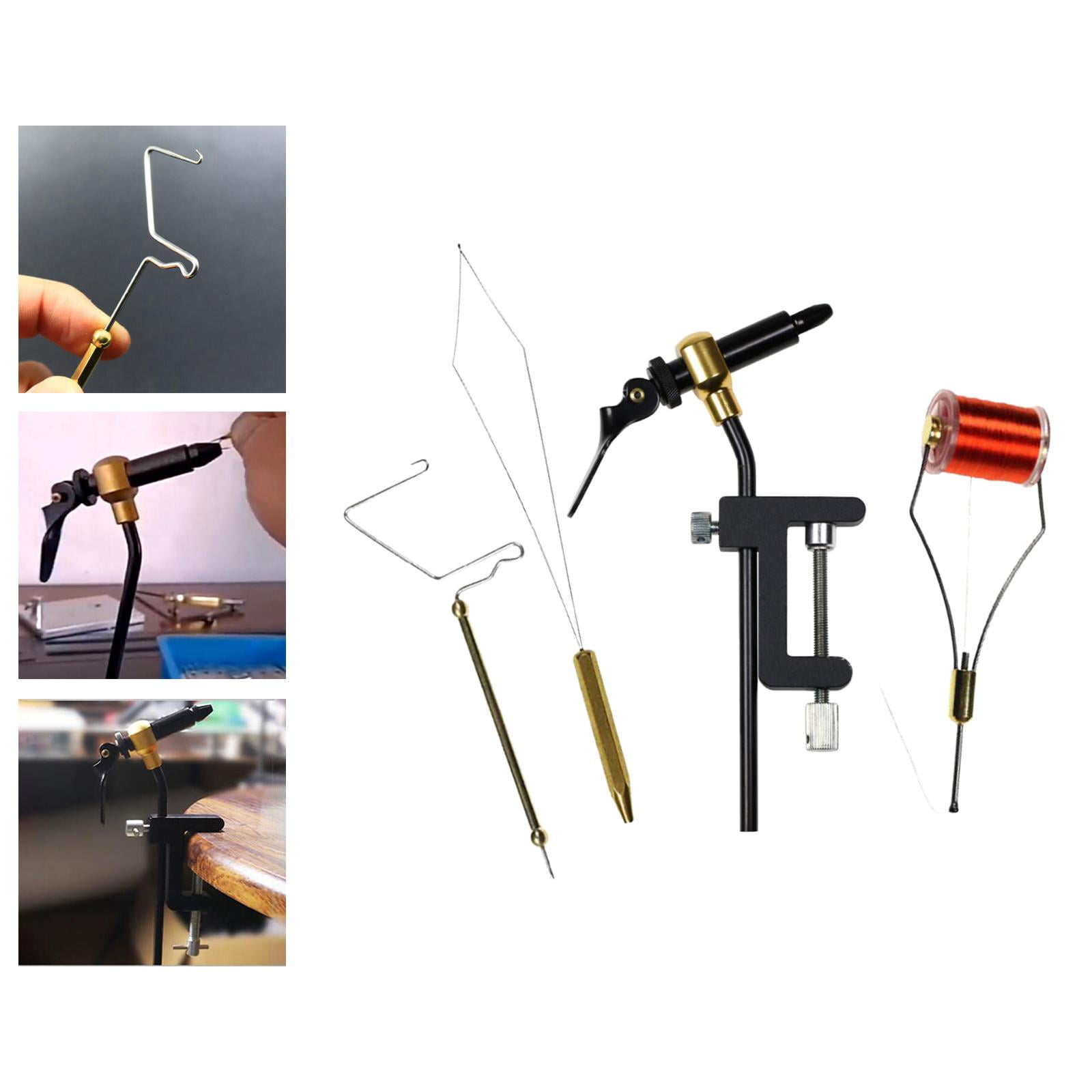 Axioma 5 Pieces Fly Tying Tool Kit Fly Fishing Hook Tying Tools Fly Tying Clamp Outdoor