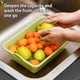 thumbnail image 5 of ¡Precios de Clearance!, Cesta de drenaje para lavabo de verduras, cesta para lavar frutas, cesta para verduras, rejilla antifugas de agua, colador para lavabo Akmoler, 5 of 9