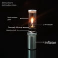 thumbnail image 4 of Luz de Velas de Gas para Exteriores, Tienda de Campaña Portátil, Lámpara de Gas A Prueba de Viento, Linterna de Luz de Velas de Gas Ajustable, Pieza de Camping Negra, 4 of 10