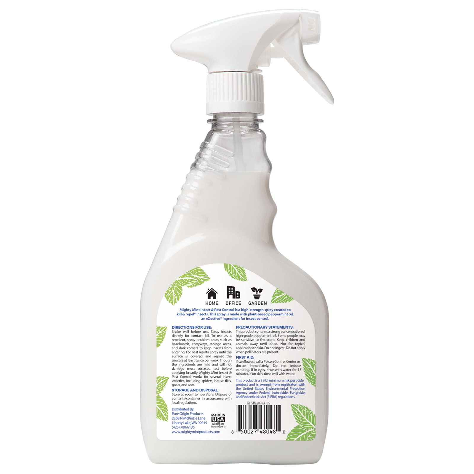 Mighty Mint Peppermint Oil Insect Repellent Spray 15 oz photo 2