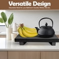 thumbnail image 5 of Lyfe Simple Wood Riser for Decor - Rustic Pedestal Stand - Handmade Small Wood Tray - Soap Tray for Kitchen Sink, Dish Soap Tray, Wood Tray for Bathroom, Wooden Stand for Display (Black, 9 x 6 Inch), 5 of 11
