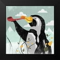 thumbnail image 2 of PI Studio 15x15 Black Modern Framed Museum Art Print Titled - Penguin Stroll, 2 of 5
