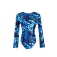 thumbnail image 3 of Liacowi Women One-Piece Swimsuit Print Long Sleeve Zipper Rashguard Swimwear Bathing Suit Beachwear, 3 of 7