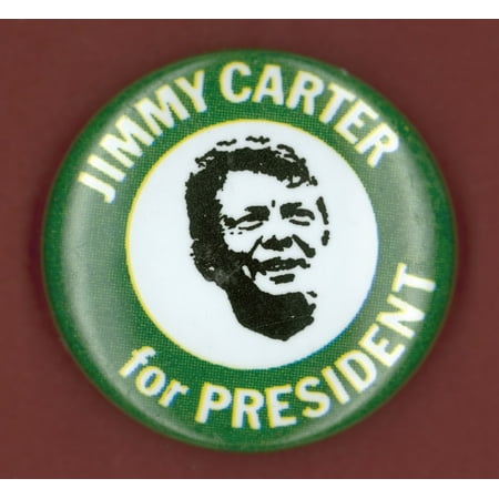 Carter Campaign Button Ndemocratic Presidential Campaign Button From Jimmy CarterS 1976 Bid For President Poster Print by Granger Collection
