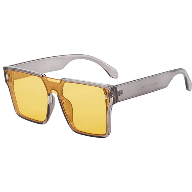 Gafas de sol de montura grande personalizadas con tendencia de moda anti-ultravioleta, hechas de PC y AC