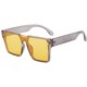 thumbnail image 1 of Gafas de sol de montura grande personalizadas con tendencia de moda anti-ultravioleta, hechas de PC y AC, 1 of 5