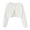 White, variant on Girls Cardigan Cotton Soft Lightweight Bolero Shrug Knit Sweater Crop Jacket Teen Girls Button Front School Uniform shawl