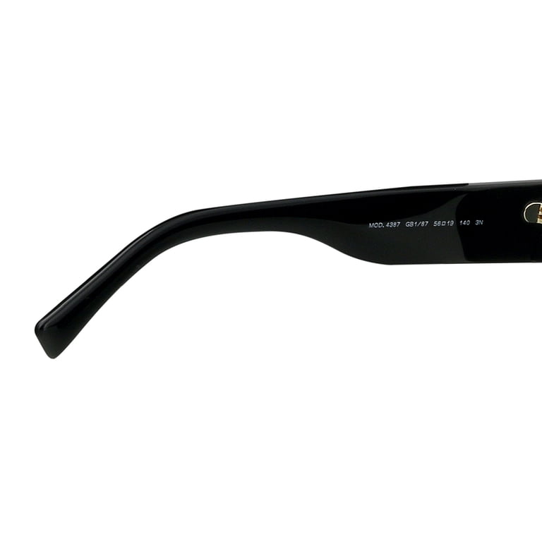 Versace VE 4387 Plastic Womens Rectangle Sunglasses Black  display picture 1