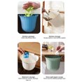 thumbnail image 2 of untoiry Flowers Shape Kitchen Cabinet Door Hanging Trash Waste Storage Tools Can Collection Basket Garbage Bin Container Green, 2 of 9