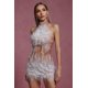 thumbnail image 5 of Vestido Bellabarnetten Ignacia sin mangas, gargantilla con lentejuelas y perlas, 5 of 7