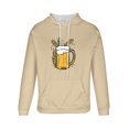 thumbnail image 4 of Sudadera con capucha para hombre, estilo casual, con cuello redondo, estampado, manga larga, blusa de poliéster, 4 of 5
