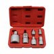 thumbnail image 2 of Juego de adaptadores de llaves de vaso de acero Práctico portátil profesional con cabezal de conversión de caja de almacenamiento para reparación de Gris 6 piezas CUTICAT cabeza de conversión, 2 of 8