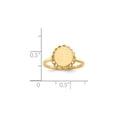 thumbnail image 5 of Solid 14k Yellow Gold Engravable Signet Ring (2mm) - Size 7.5, 5 of 5