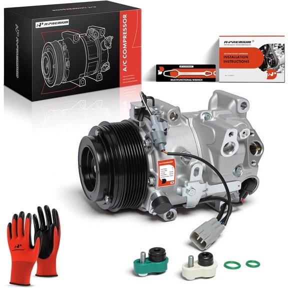 A-Premium A/C Compressor with Clutch Compatible with Toyota Highlander 3.5L 2008-2010