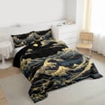 thumbnail image 3 of Feelyou Ocean Wave Teen Full Size Comforter Sets, Vintage Japanese Bedding Sets, 3pcs, 3 of 8
