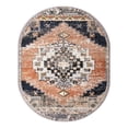 thumbnail image 2 of Unique Loom Tucson Collection Area Rug - Tubac (8' x 10' Oval Rust Red/Black), 2 of 6