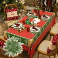 thumbnail image 3 of Christmas Table Centerpiece 42 cm Realistic Green Plastic Simulated Plant Mat Heat Resistant and Non-Slip for Holiday Dining Decor, 3 of 6