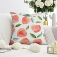 thumbnail image 3 of Peach Fruit Throw Pillow Covers Inserts & Covers,Soft Pillow Cas Covers,linen Pillowcases Double-sided Printing for Sofa Couch Outdoor Decor,Decorative Set Of 2,18x18 Inches, 3 of 7
