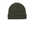 thumbnail image 2 of Port Authority Adult Unisex Plain Beanie Olive Green He One Size Fits All, 2 of 2