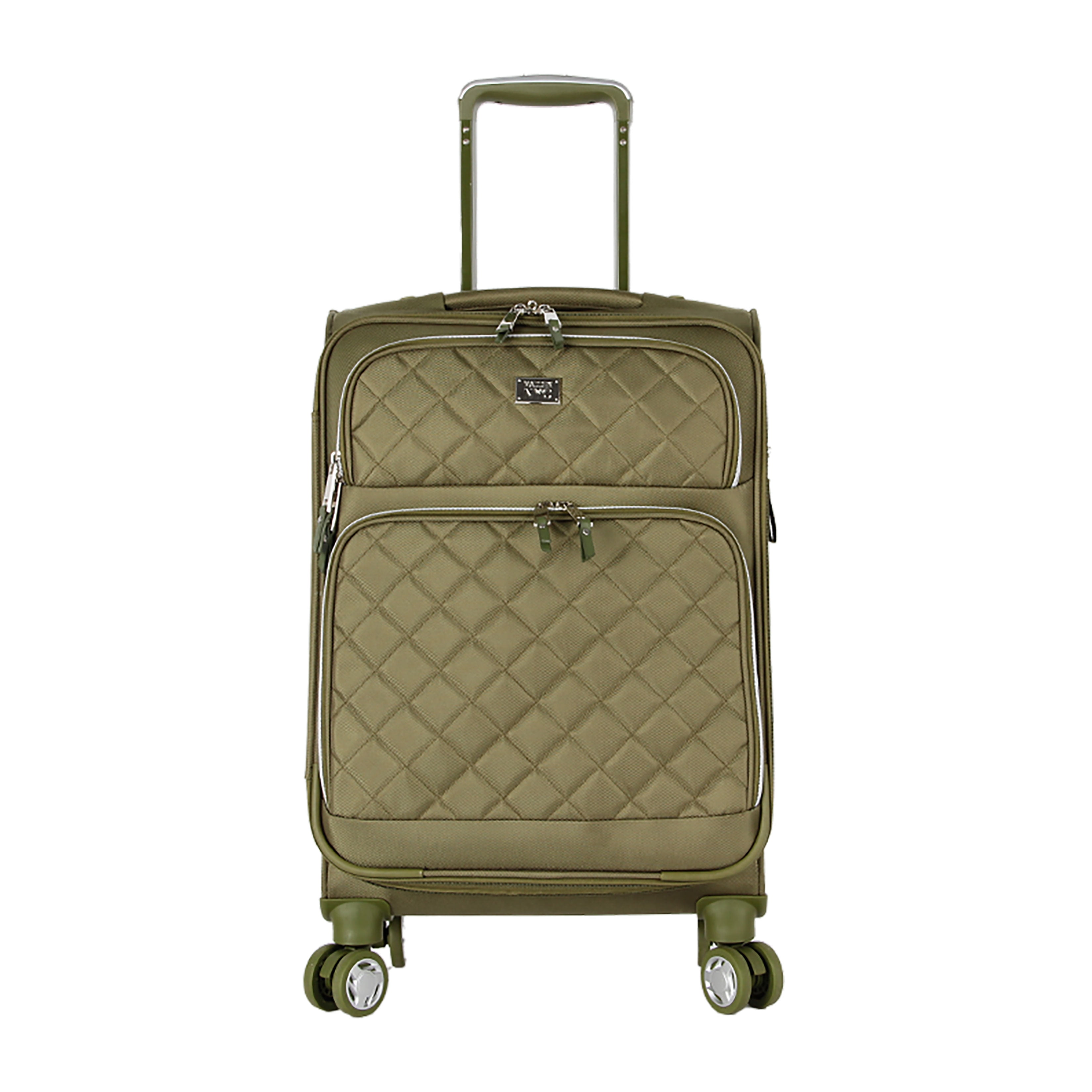 MADDEN NYC, Aesthetic Soft Side 20" Expandable Carryon Luggage, Olive  (图2)