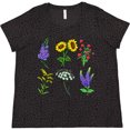 thumbnail image 3 of Inktastic Group of Beautiful Wildflowers Women's Plus Size T-Shirt, 3 of 5