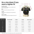 thumbnail image 2 of Salouo Owl with Mandala Pattern Cuban Collar Shirts for Men Button-Down Shirt Men's Short Sleeve Shirts Hawaiian Shirts Casual Shirts -Large, 2 of 6
