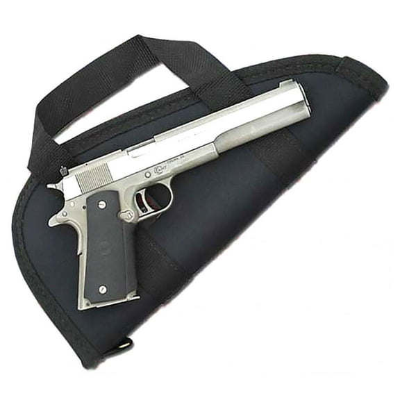 Ace Case Padded Pistol Gun Case Rug w/ Handles for up to 6.5" Barrel  - Black Made in USA