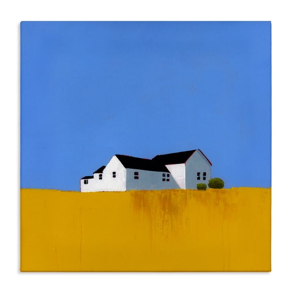 Stupell Industries Rural Field Of Gold Canvas Wall Art design by Ruth LaGue, 17 x 17