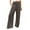 Brown, variant on Babysbule Long Pants for Women Women's Casual Slim High Elastic Waist Solid Color Sports Cotton And Linen Pants