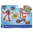thumbnail image 5 of Marvel: Spider-Man Bend and Flex Rider Kids Toy Vehicle Action Figure with Motorcycle for Boys and Girls Ages 4 5 6 7 8 and Up (12”), 5 of 9