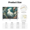 thumbnail image 2 of Picia Tropical Parrot Floral Artwork Pattern Decorative Picture – Unique Wall Art, Modern Canvas Print for Trendy Interiors (Horizontal), 2 of 6
