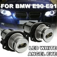 thumbnail image 1 of 2x Bright White LED Angel Eye Halo Ring Marker Light Bulb 6W For BMW E90 E91 US, 1 of 10