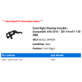 thumbnail image 2 of Front Right Steering Knuckle - Compatible with 2010 - 2014 Ford F-150 4WD 2011 2012 2013, 2 of 2