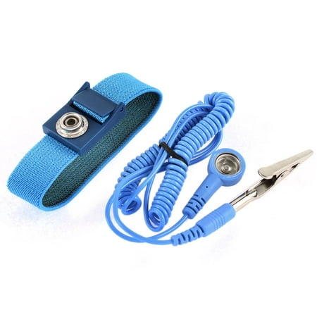 Anti Static ESD Adjustable Wrist Strap Band Blue