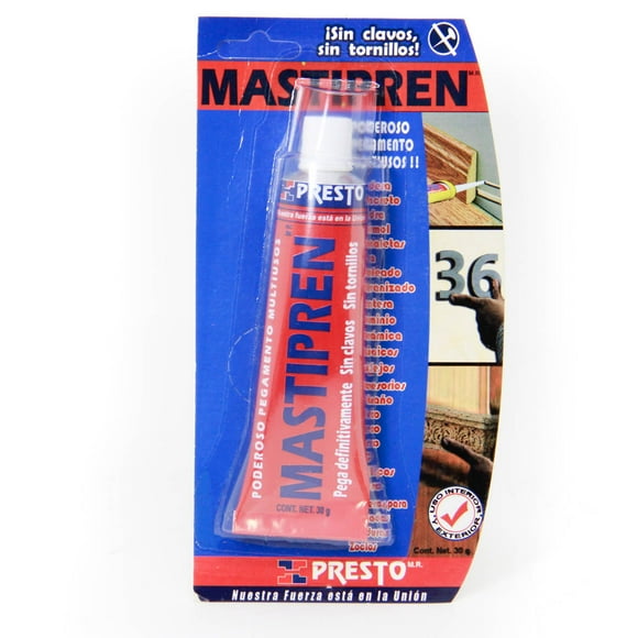 Mastipren poderoso adhesivo multisusos Presto 30gr