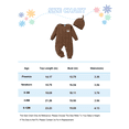 thumbnail image 2 of KIMI BEAR Preemie Baby Boy Romper Winter Clothes Shower Gift Long Sleeves Jumpsuit Bear One-piece Overalls with Hat 2pcs Clothing Brown, 2 of 7